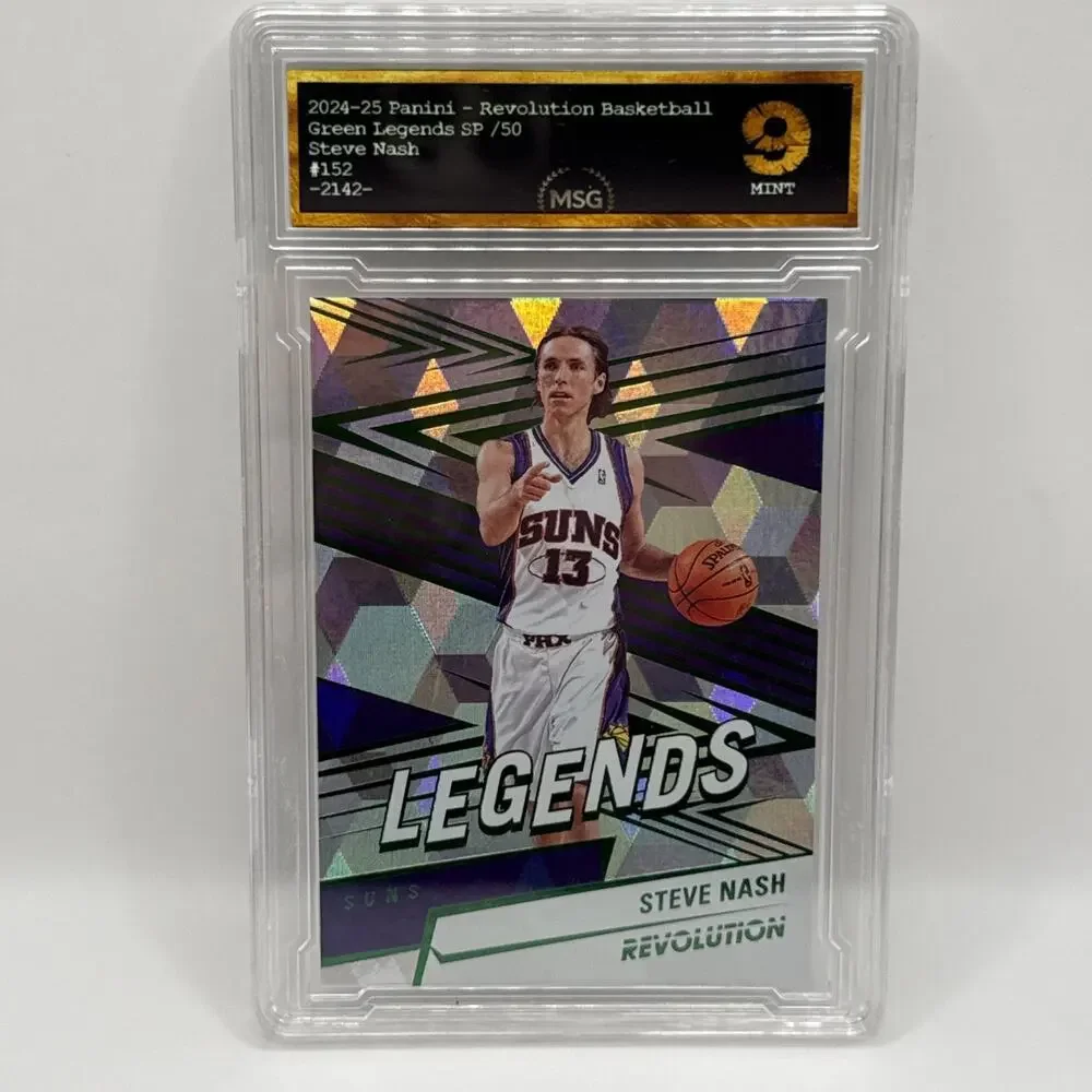 2024-25 Panini Revolution - Legends Steve Nash #152 Cubic /50 Graded 9 Mint